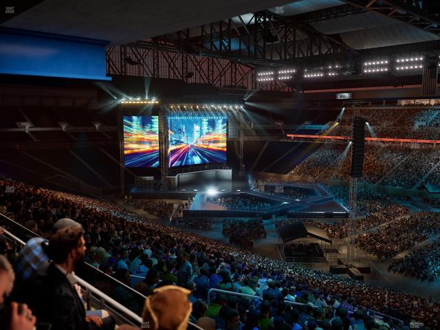 Ford Field - Section Club 8 Seat View