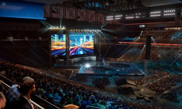 Ford Field - Section Club 8 Seat View