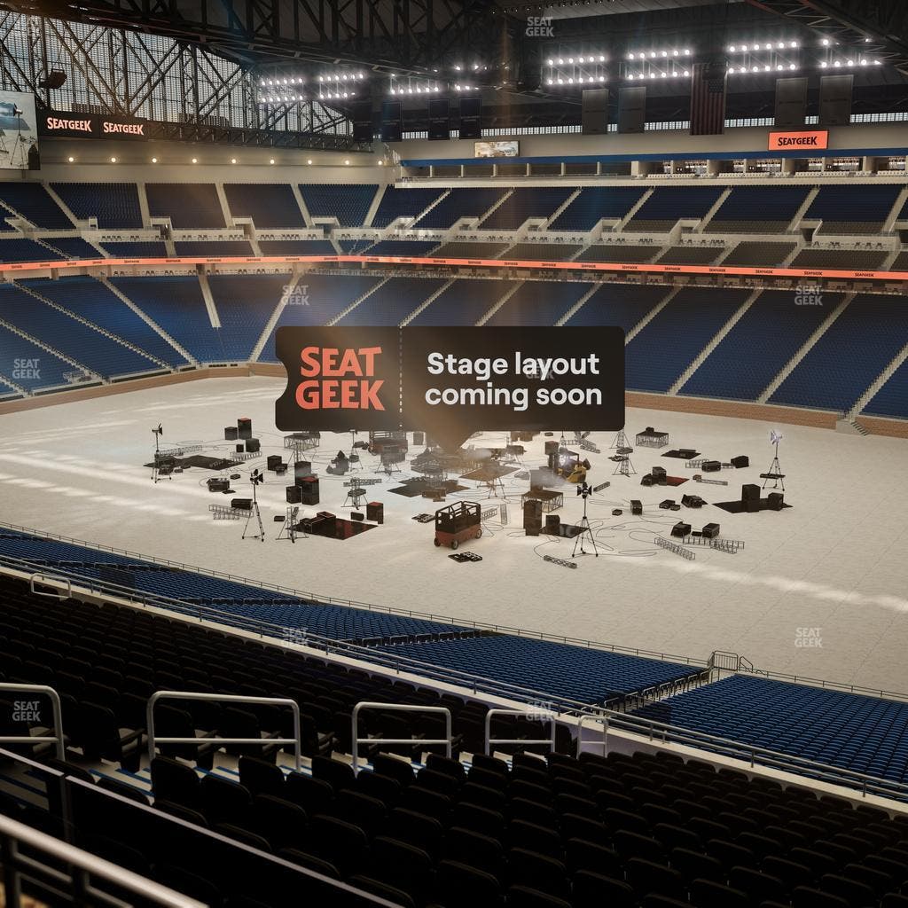 Ford Field - Section Club 8 Seat View