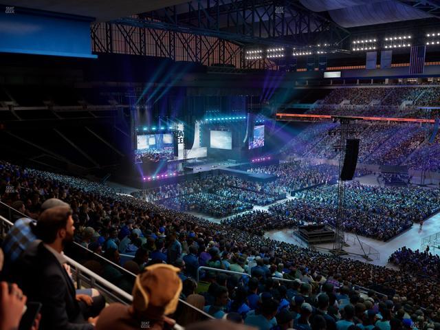 Ford Field - Section Club 8 Seat View Ford Field - Section Club 8 Seat View