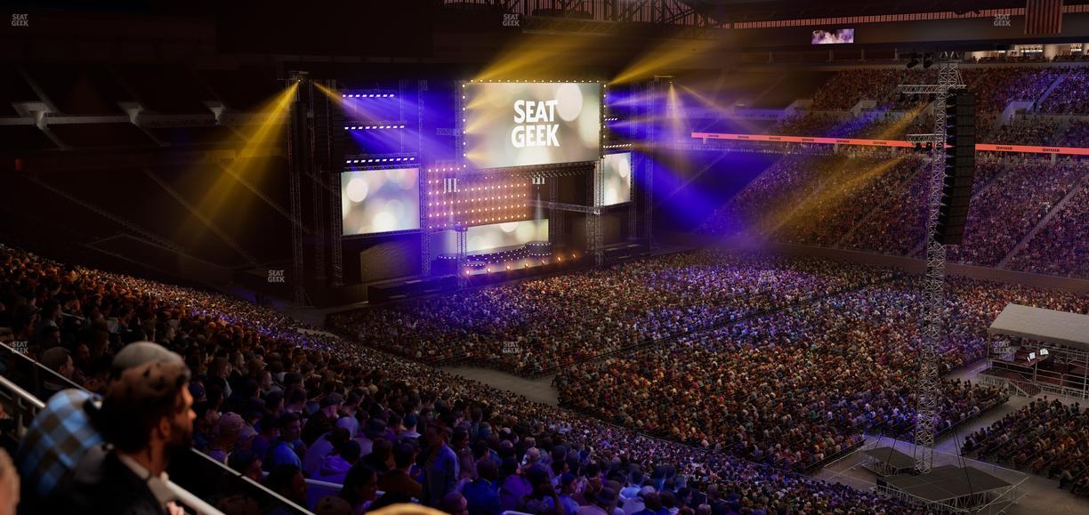 Ford Field - Section Club 8 Seat View
