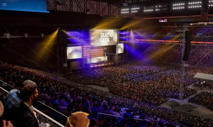 Ford Field - Section Club 8 Seat View