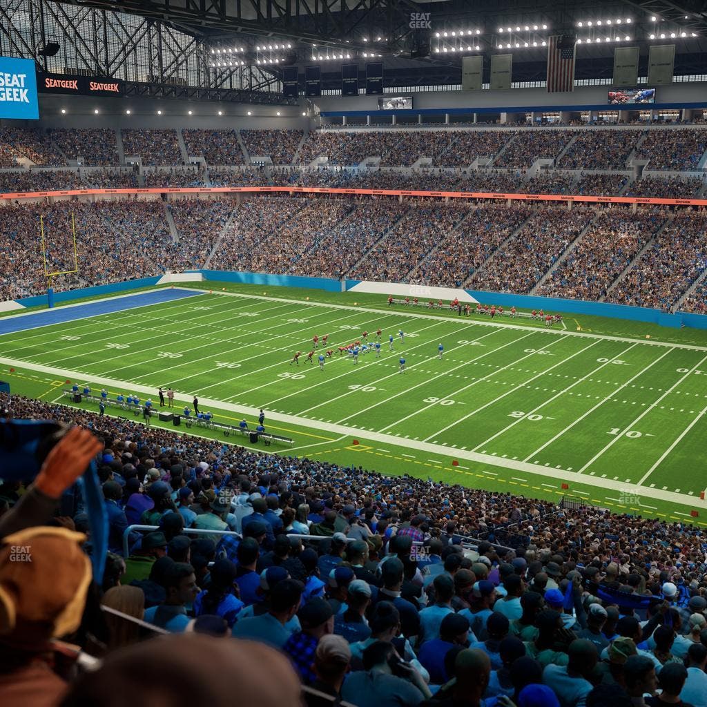 Ford Field - Section Club 8 Seat View