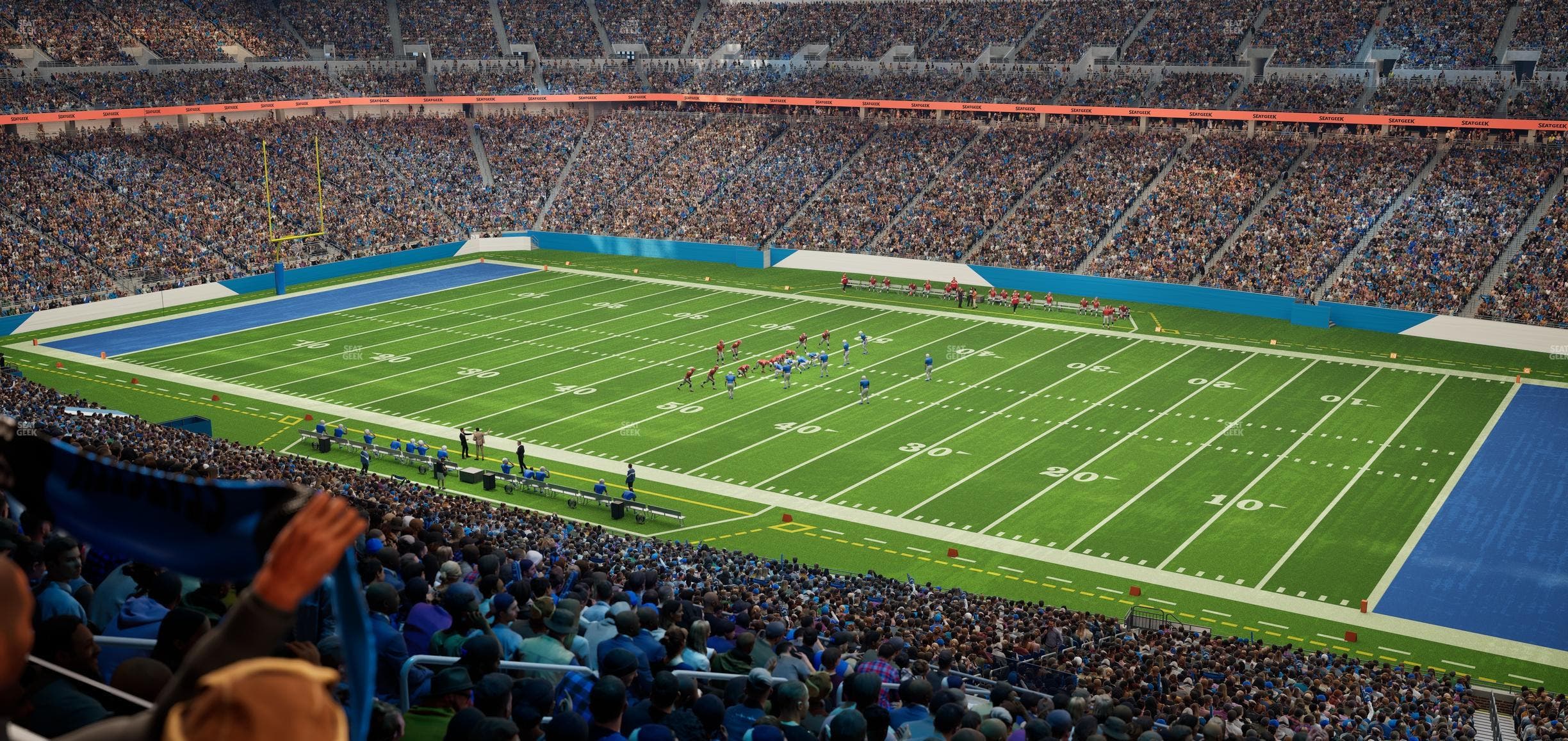 Ford Field - Section Club 8 Seat View