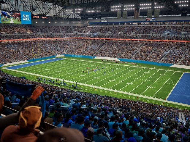 Ford Field - Section Club 8 Seat View