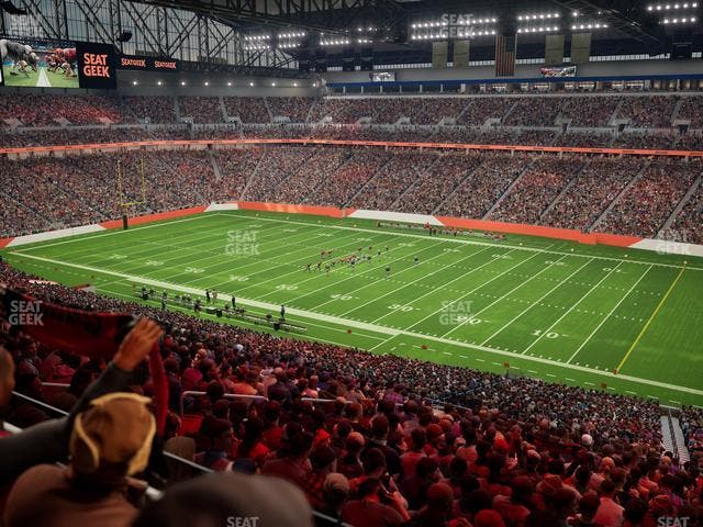 Ford Field - Section Club 8 Seat View