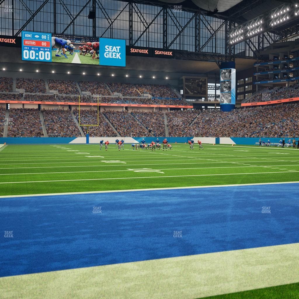 Ford Field - Section Field Seats Seat View