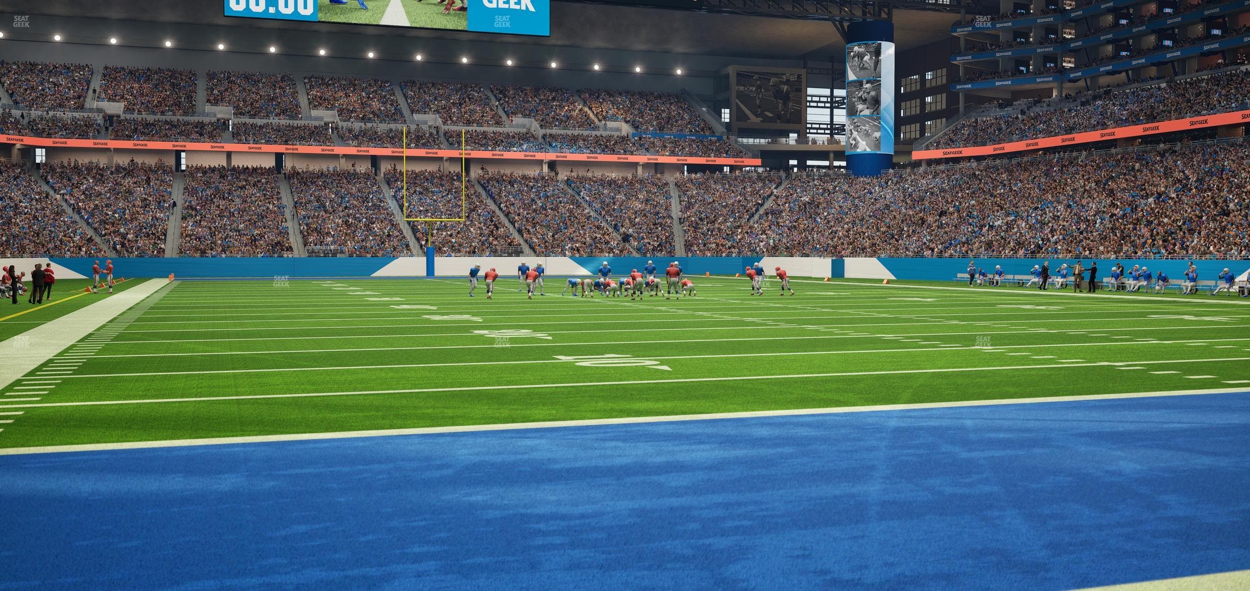 Ford Field - Section Field Seats Seat View
