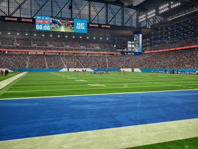 Ford Field - Section Field Seats Seat View