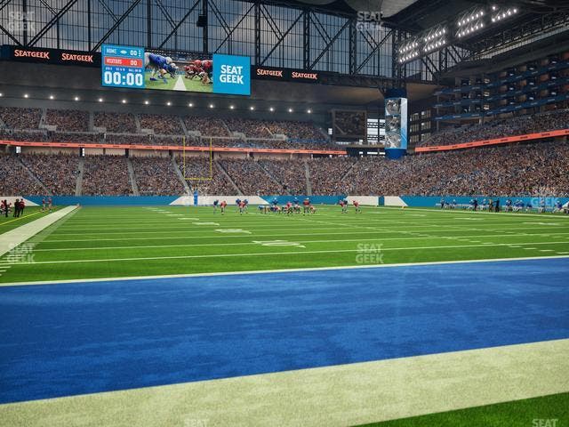 Ford Field - Section Field Seats Seat View
