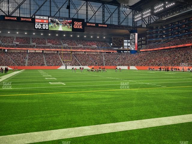 Ford Field - Section Field Seats Seat View