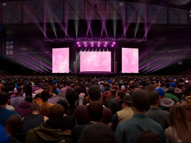 Ford Field - Section Floor H Seat View
