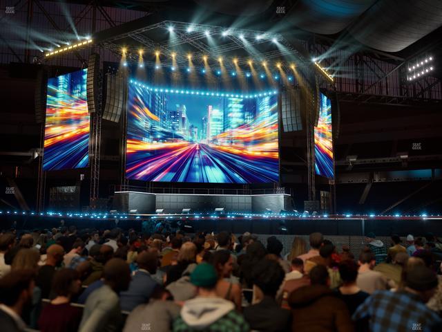 Ford Field - Section Floor M Seat View