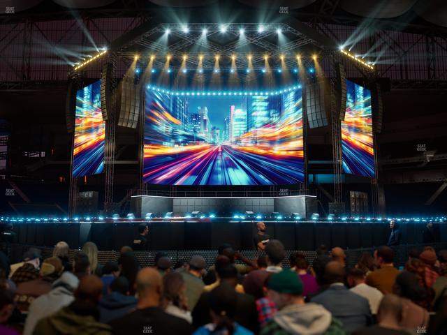 Ford Field - Section Floor N Seat View