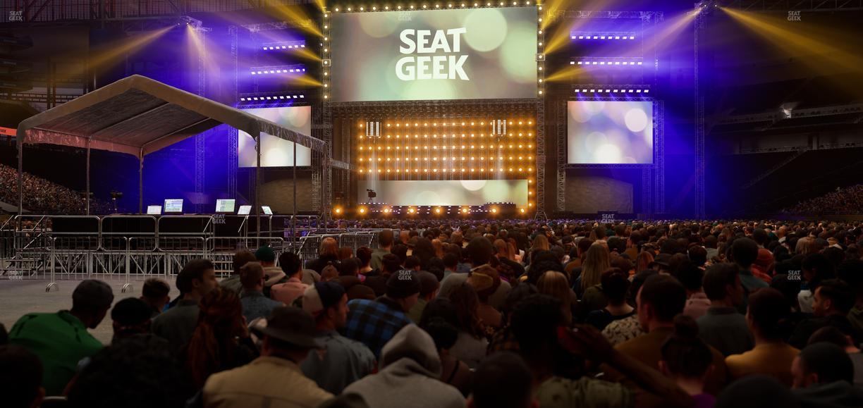 Ford Field - Section Floor P Seat View