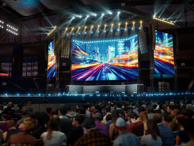 Ford Field - Section Floor P Seat View