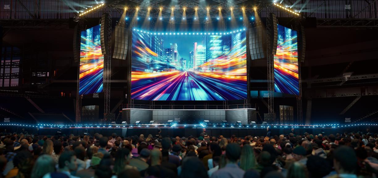 Ford Field - Section Floor R Seat View