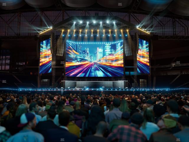 Ford Field - Section Floor R Seat View