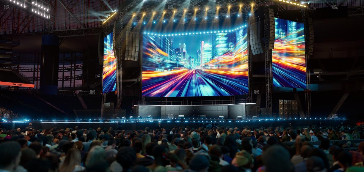 Ford Field - Section Floor S Seat View