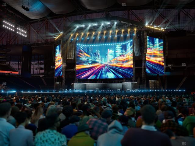 Ford Field - Section Floor S Seat View