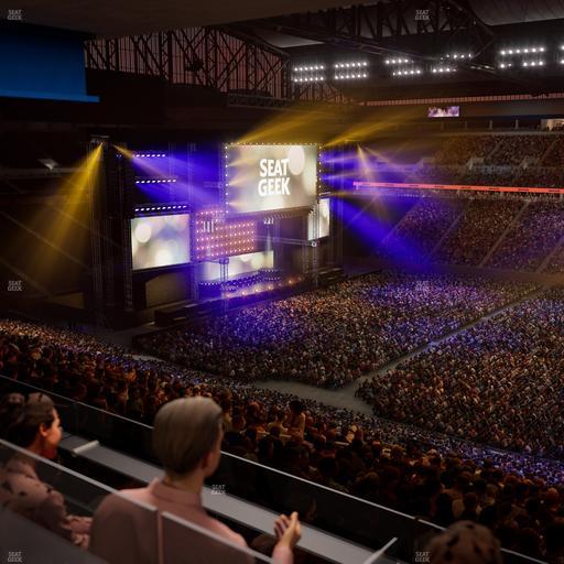 Ford Field - Section Loge Box 210 Seat View