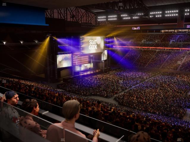 Ford Field - Section Loge Box 210 Seat View