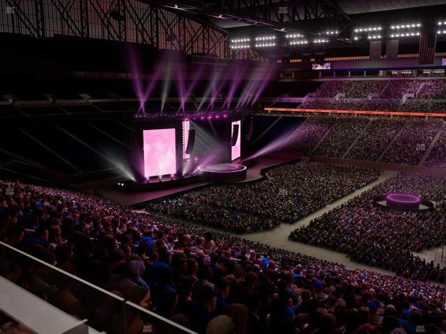 Ford Field - Section Loge Box 210 Seat View