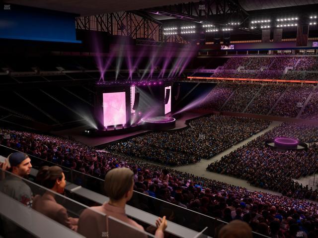 Ford Field - Section Loge Box 210 Seat View