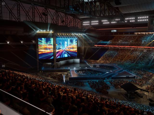 Ford Field - Section Loge Box 210 Seat View