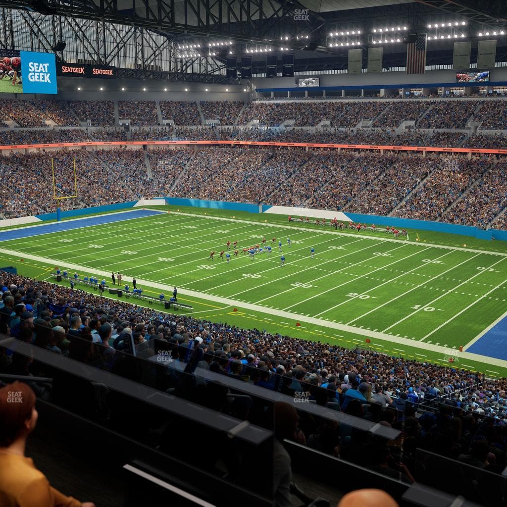 Ford Field - Section Loge Box 213 Seat View