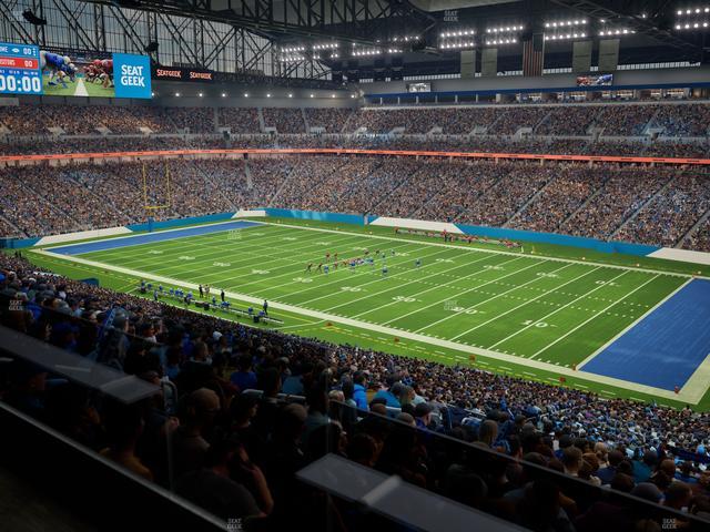 Ford Field - Section Loge Box 213 Seat View