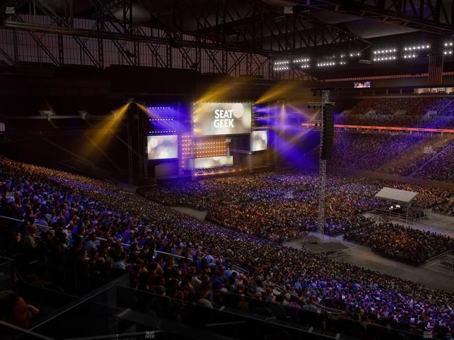 Ford Field - Section Loge Box 214 Seat View