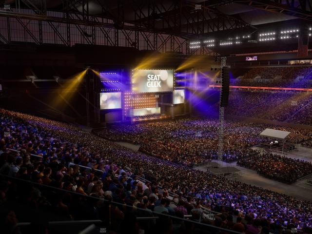 Ford Field - Section Loge Box 214 Seat View