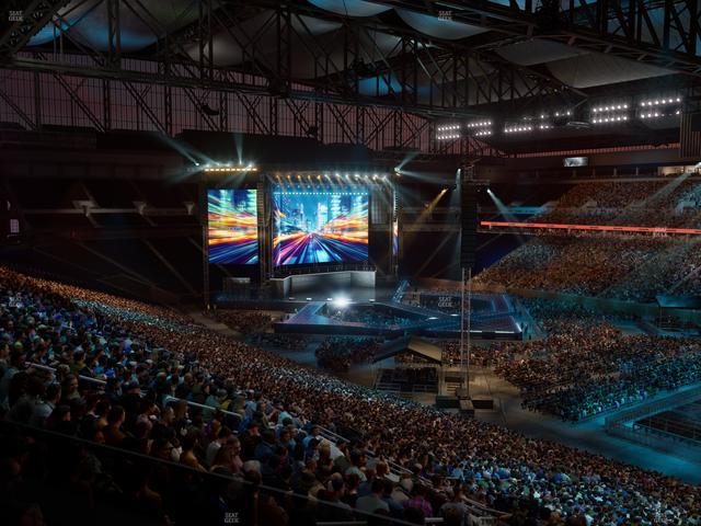 Ford Field - Section Loge Box 214 Seat View