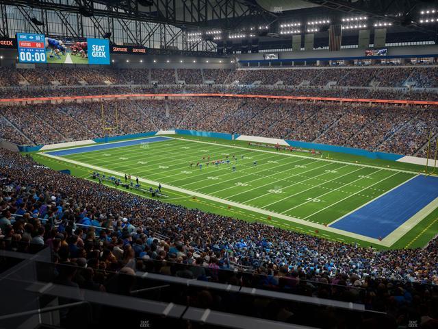 Ford Field - Section Loge Box 214 Seat View