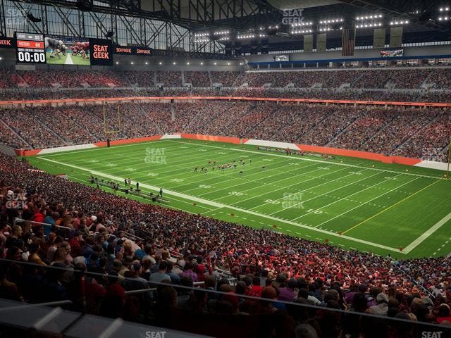 Ford Field - Section Loge Box 214 Seat View