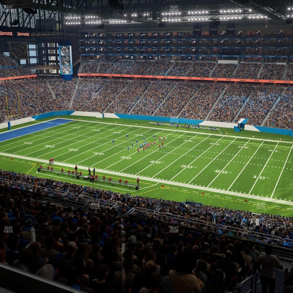 Ford Field - Section Miller Lite Taproom Seat View
