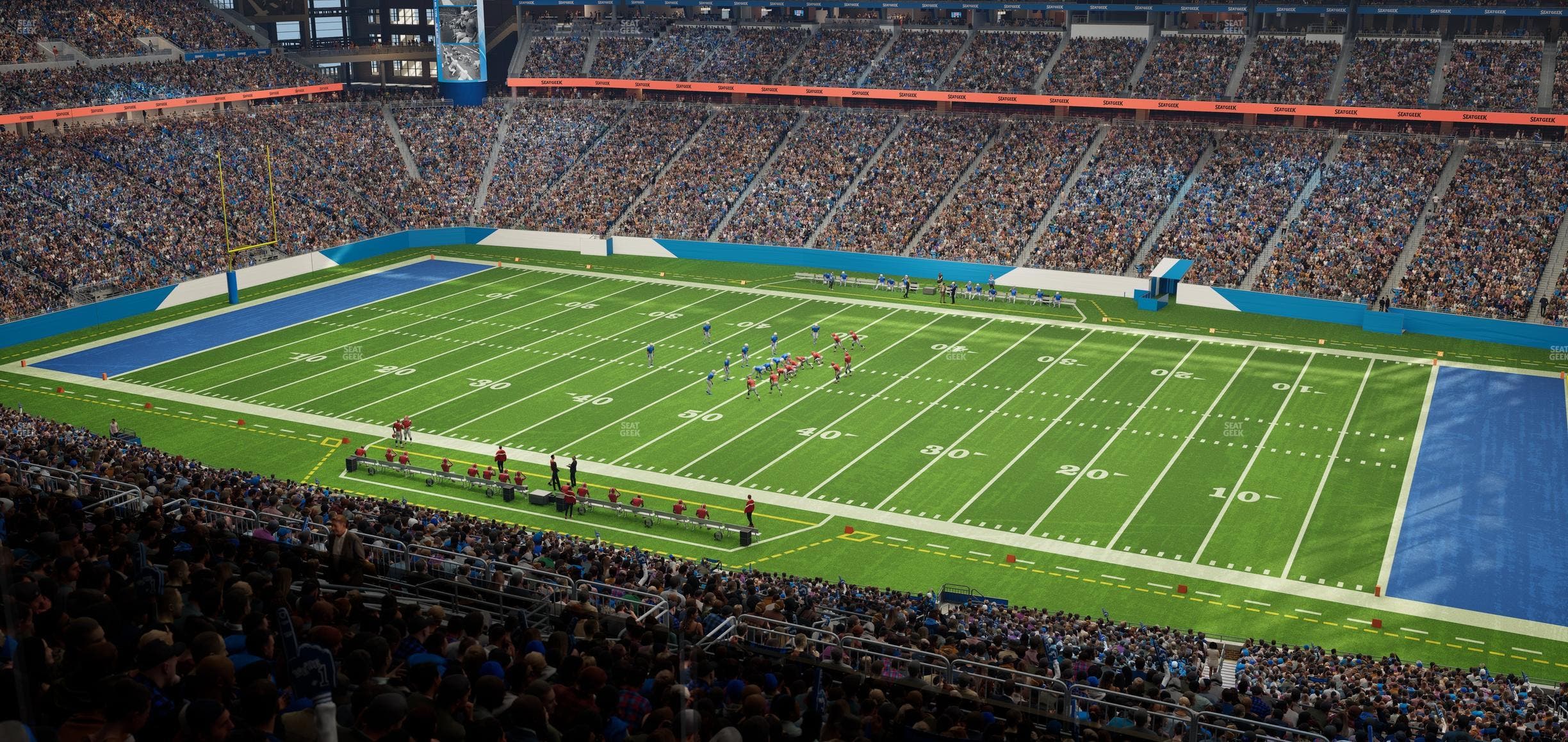 Ford Field - Section Miller Lite Taproom Seat View