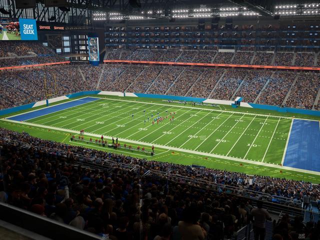 Ford Field - Section Miller Lite Taproom Seat View