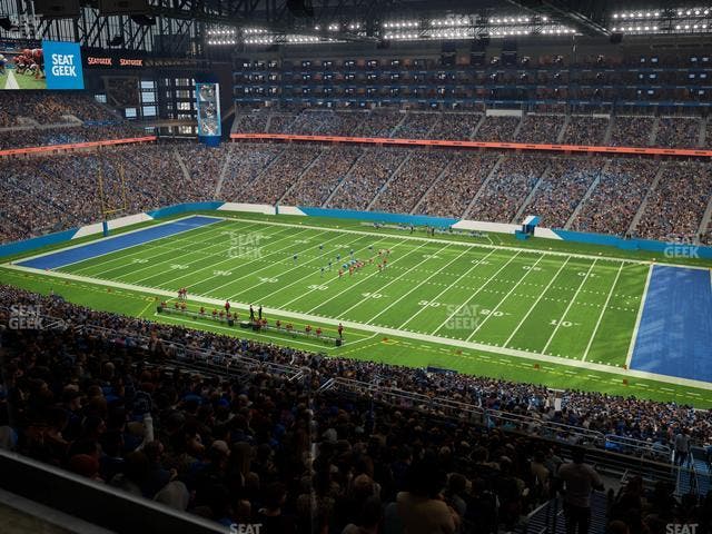 Ford Field - Section Miller Lite Taproom Seat View