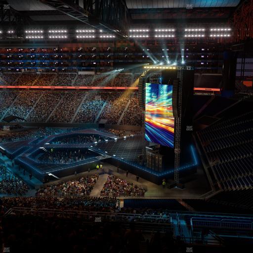 Ford Field - Section Miller Lite Taproom Seat View