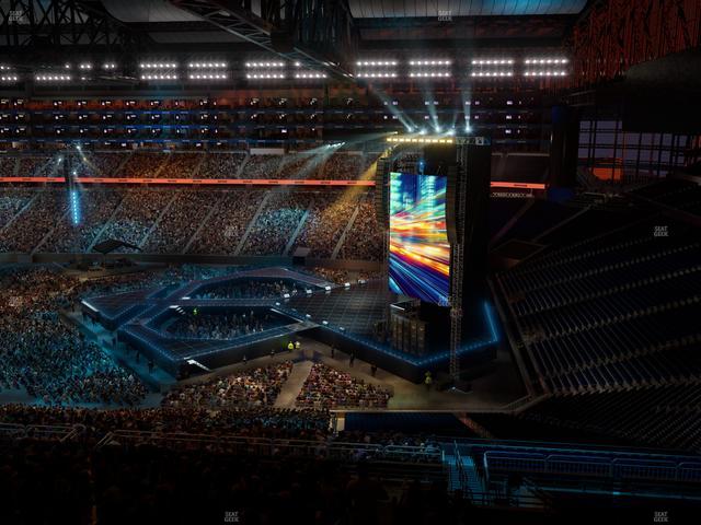 Ford Field - Section Miller Lite Taproom Seat View