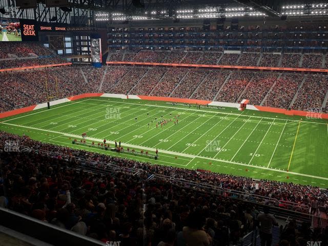Ford Field - Section Miller Lite Taproom Seat View