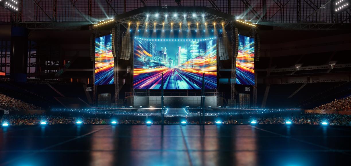 Ford Field - Section Vip Bar Seat View