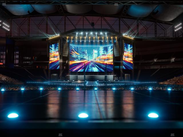 Ford Field - Section Vip Bar Seat View