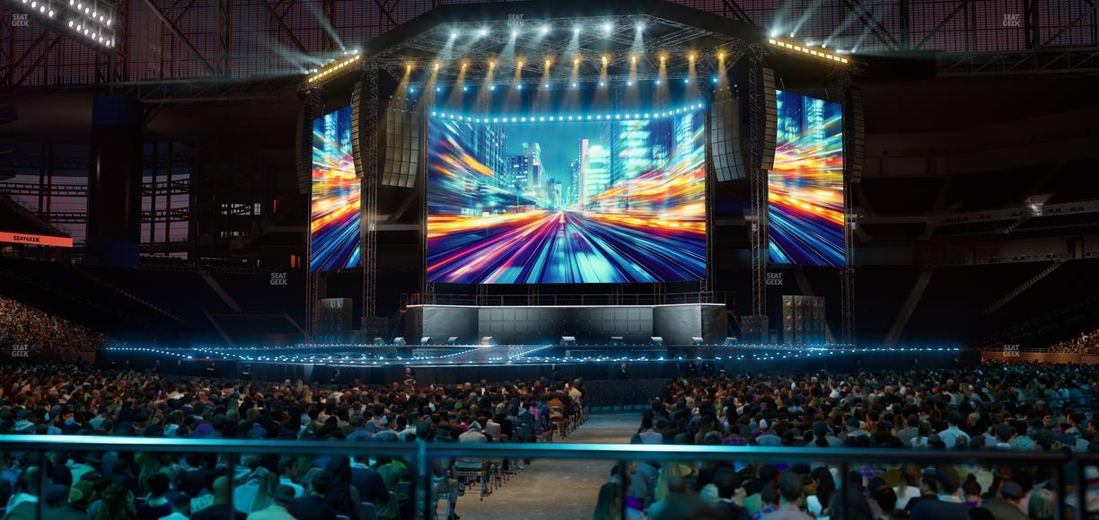 Ford Field - Section Vip Tables 1 Seat View