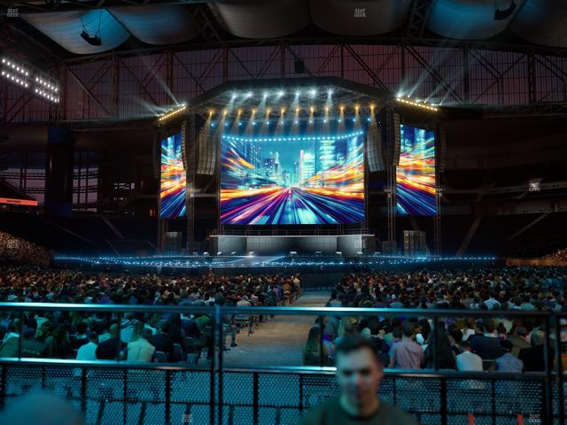 Ford Field - Section Vip Tables 1 Seat View