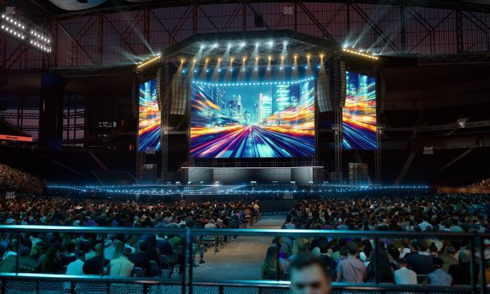 Ford Field - Section Vip Tables 1 Seat View