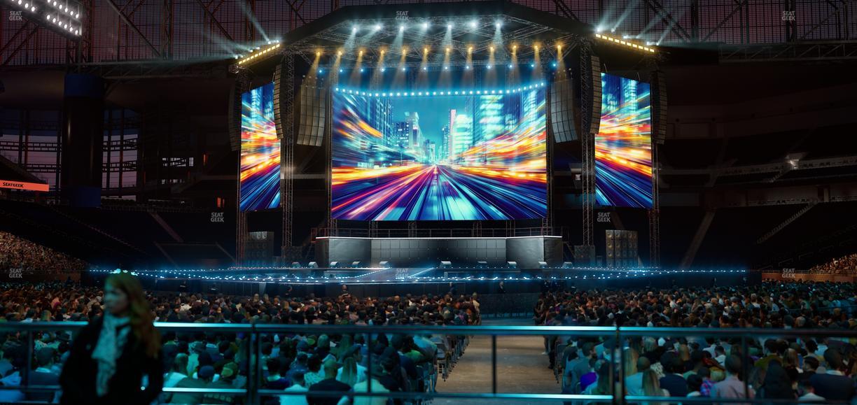 Ford Field - Section Vip Tables 2 Seat View