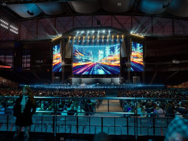 Ford Field - Section Vip Tables 2 Seat View